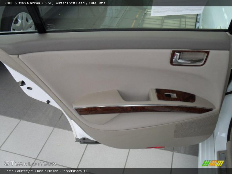 Winter Frost Pearl / Cafe Latte 2008 Nissan Maxima 3.5 SE