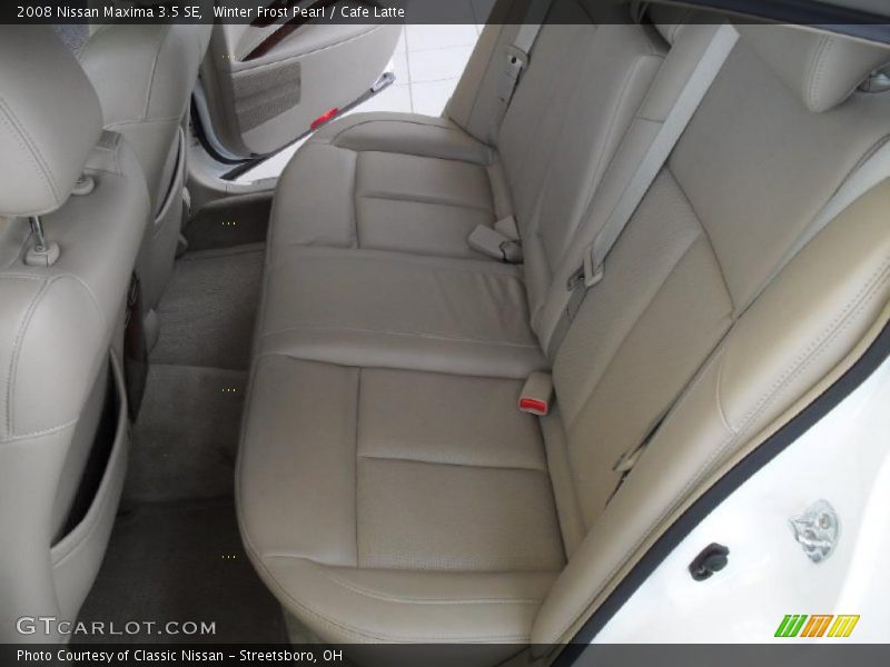 Winter Frost Pearl / Cafe Latte 2008 Nissan Maxima 3.5 SE