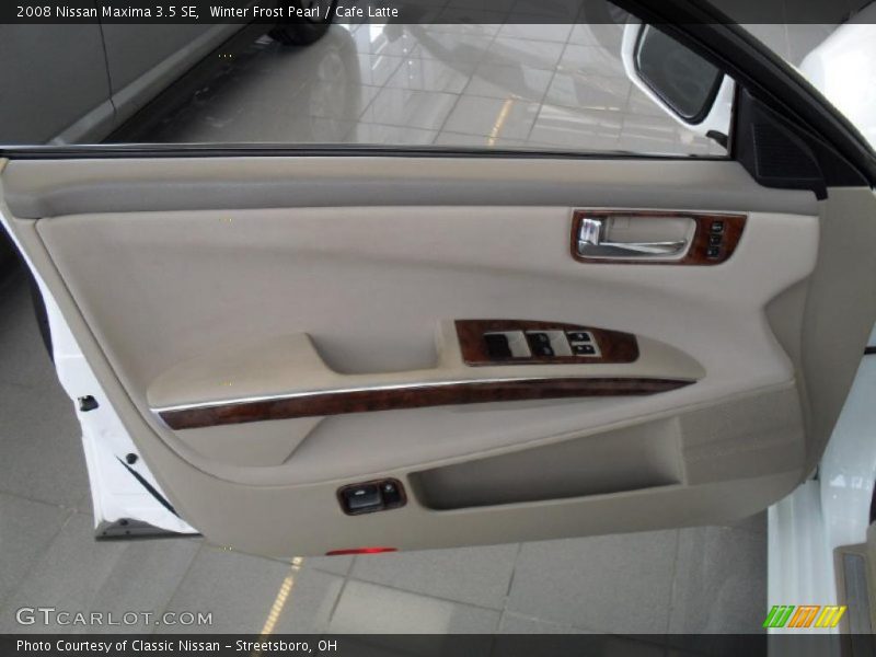 Winter Frost Pearl / Cafe Latte 2008 Nissan Maxima 3.5 SE