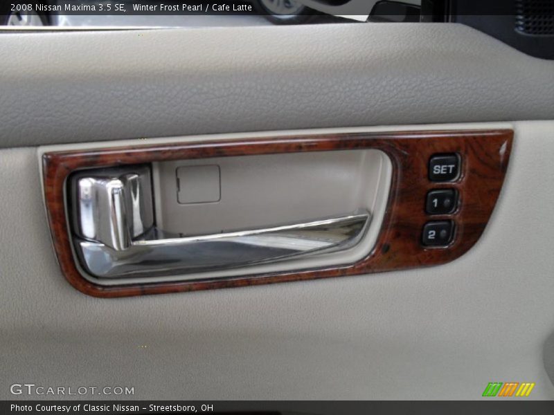 Winter Frost Pearl / Cafe Latte 2008 Nissan Maxima 3.5 SE