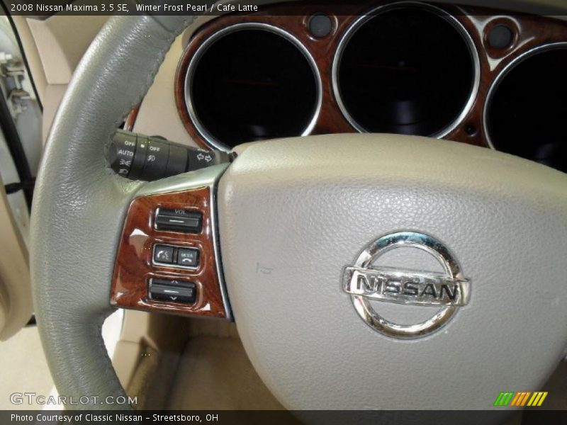 Winter Frost Pearl / Cafe Latte 2008 Nissan Maxima 3.5 SE