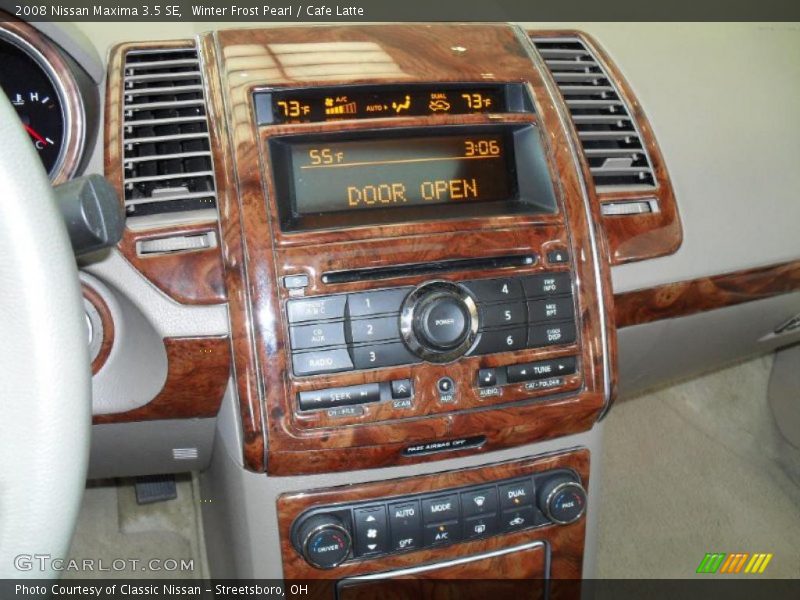 Winter Frost Pearl / Cafe Latte 2008 Nissan Maxima 3.5 SE