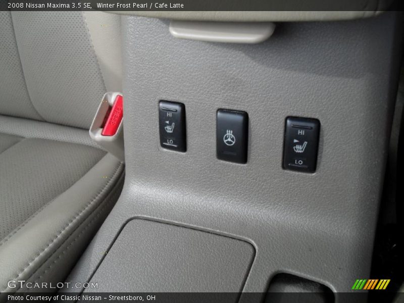 Winter Frost Pearl / Cafe Latte 2008 Nissan Maxima 3.5 SE