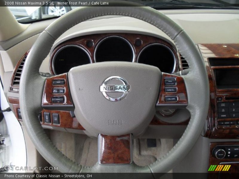 Winter Frost Pearl / Cafe Latte 2008 Nissan Maxima 3.5 SE