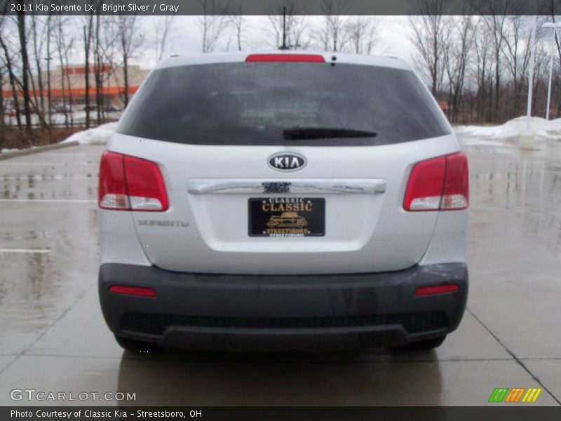 Bright Silver / Gray 2011 Kia Sorento LX