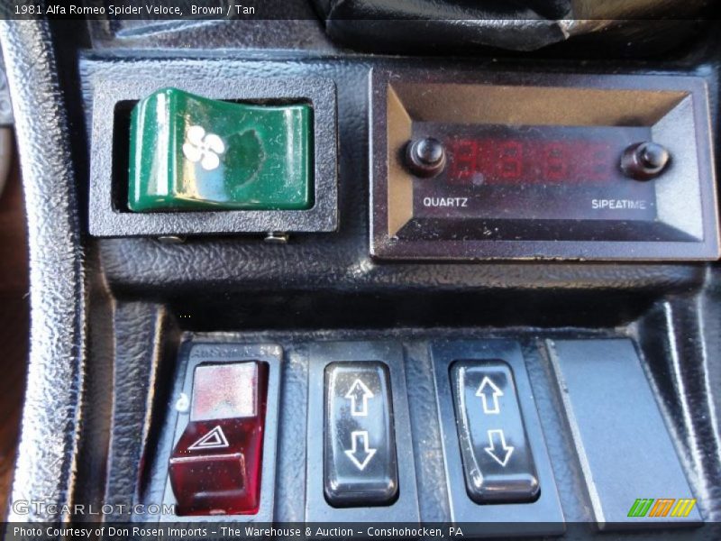 Controls of 1981 Spider Veloce