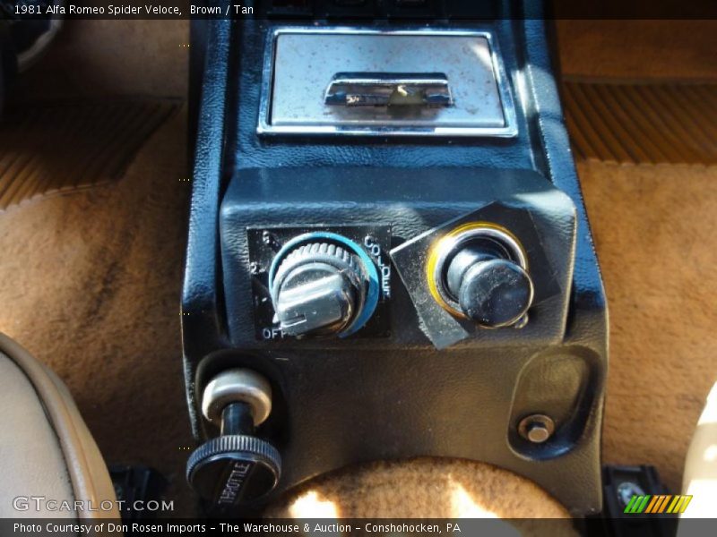 Controls of 1981 Spider Veloce