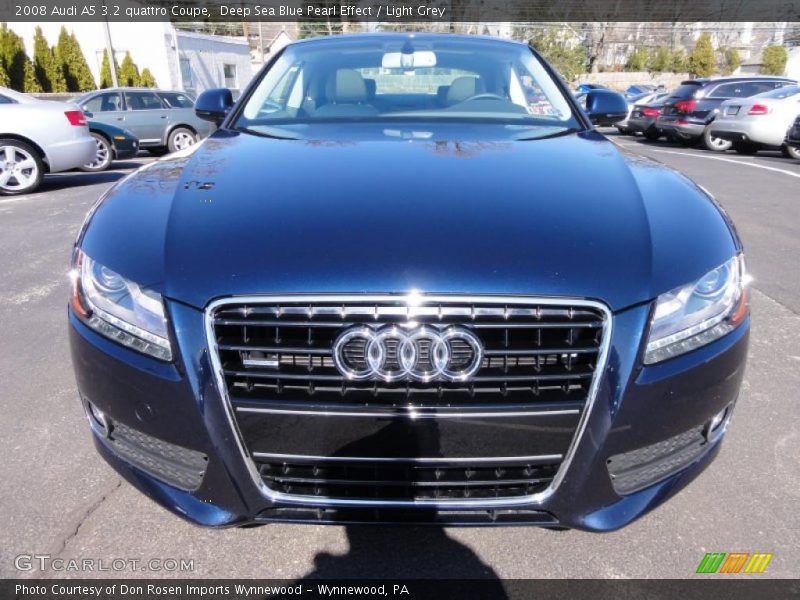 Deep Sea Blue Pearl Effect / Light Grey 2008 Audi A5 3.2 quattro Coupe