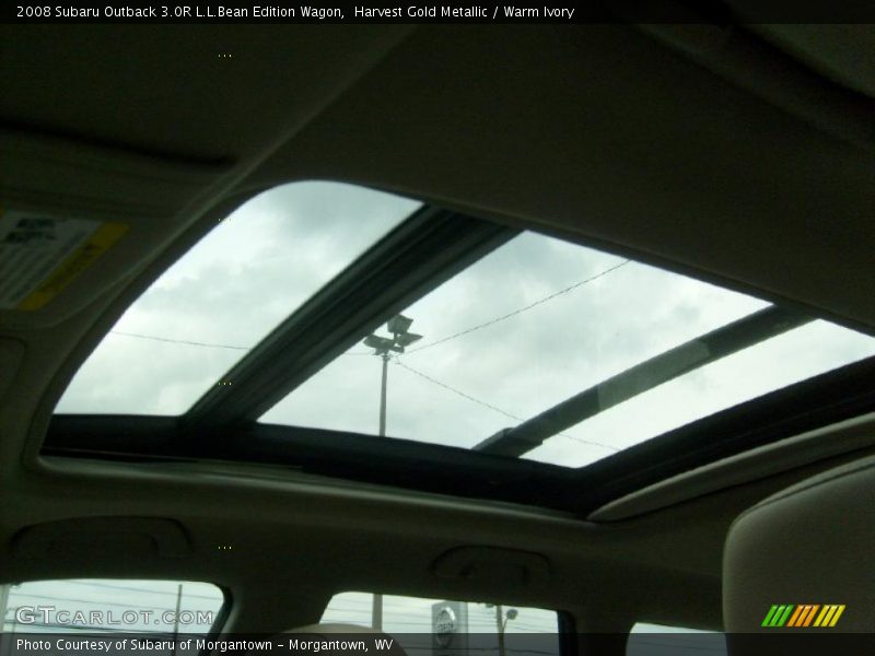 Sunroof of 2008 Outback 3.0R L.L.Bean Edition Wagon