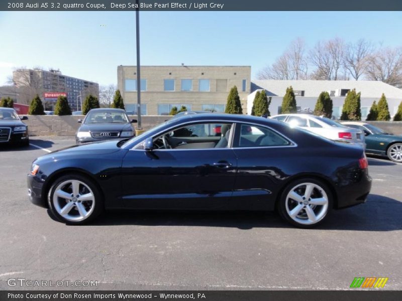 Deep Sea Blue Pearl Effect / Light Grey 2008 Audi A5 3.2 quattro Coupe