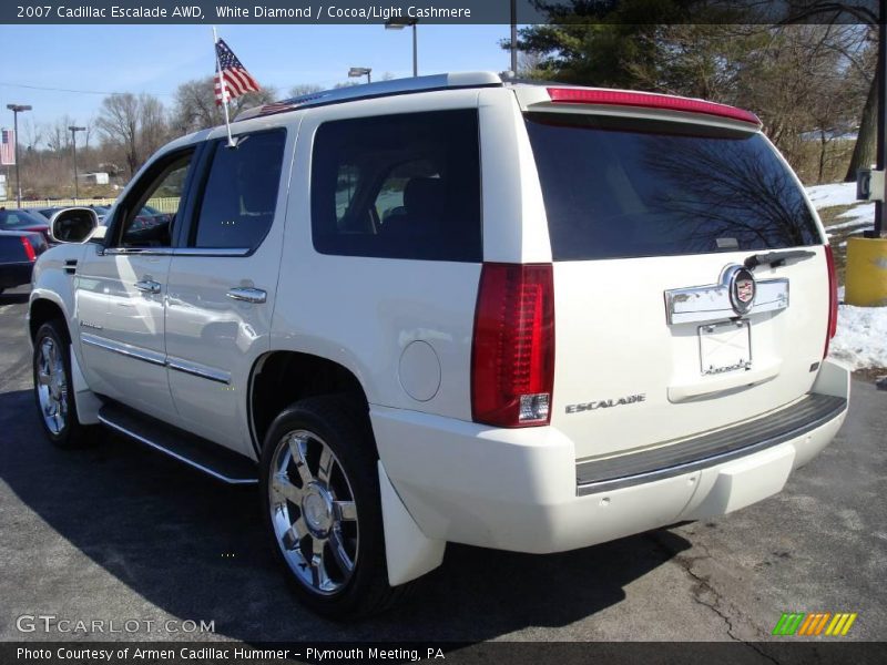 White Diamond / Cocoa/Light Cashmere 2007 Cadillac Escalade AWD