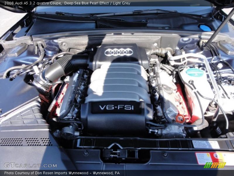  2008 A5 3.2 quattro Coupe Engine - 3.2 Liter FSI DOHC 24-Valve VVT V6