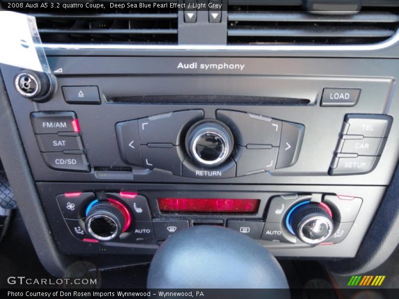 Controls of 2008 A5 3.2 quattro Coupe