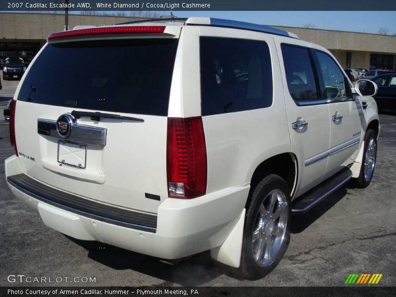 White Diamond / Cocoa/Light Cashmere 2007 Cadillac Escalade AWD