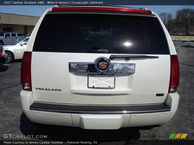 White Diamond / Cocoa/Light Cashmere 2007 Cadillac Escalade AWD