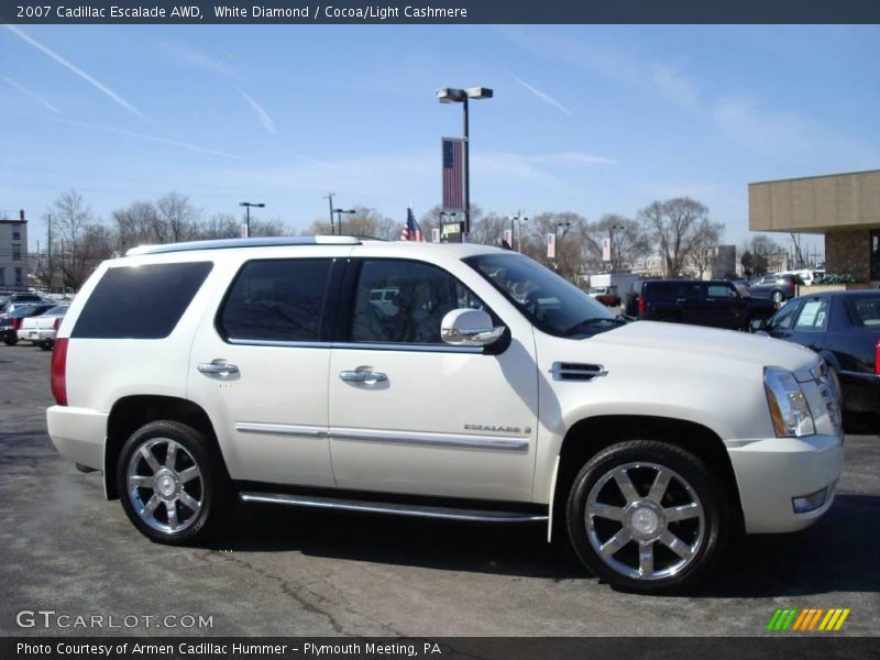 White Diamond / Cocoa/Light Cashmere 2007 Cadillac Escalade AWD