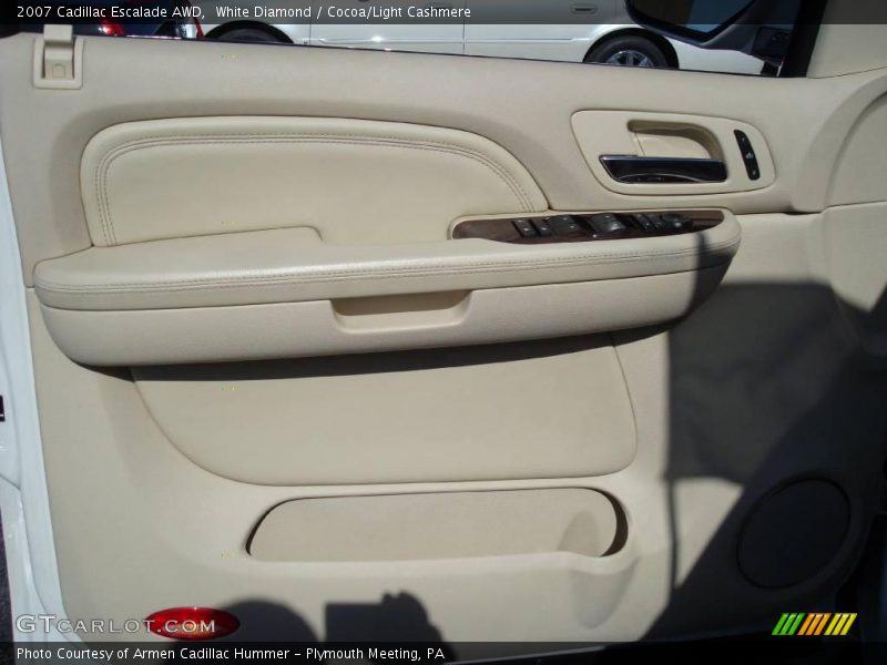 White Diamond / Cocoa/Light Cashmere 2007 Cadillac Escalade AWD