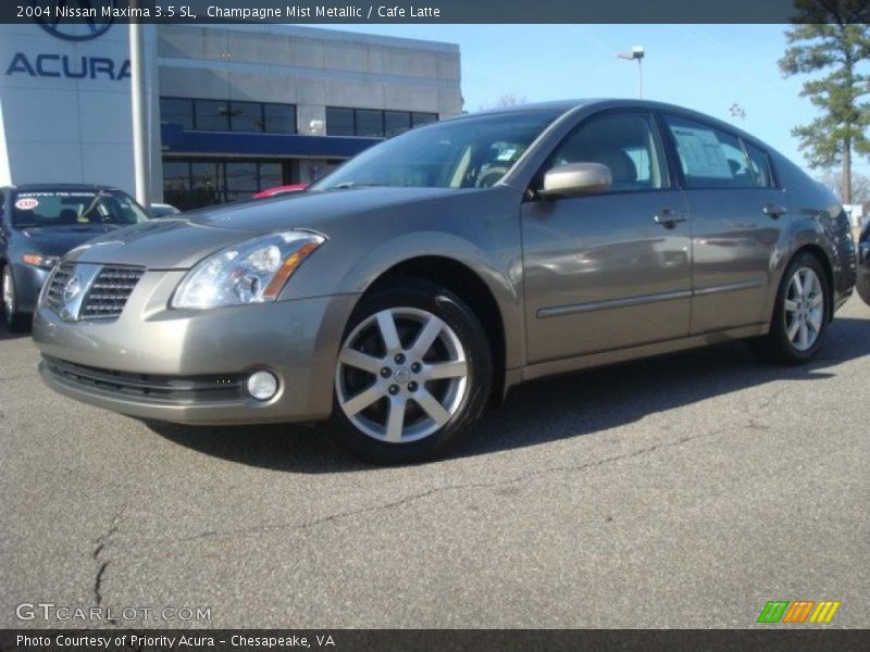 Champagne Mist Metallic / Cafe Latte 2004 Nissan Maxima 3.5 SL