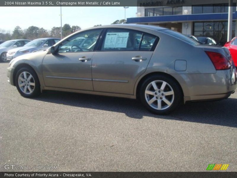 Champagne Mist Metallic / Cafe Latte 2004 Nissan Maxima 3.5 SL