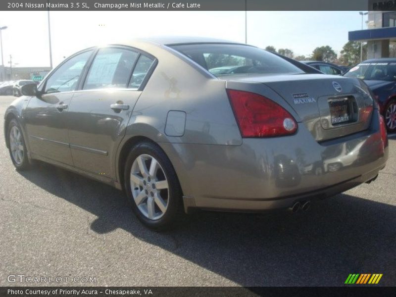 Champagne Mist Metallic / Cafe Latte 2004 Nissan Maxima 3.5 SL