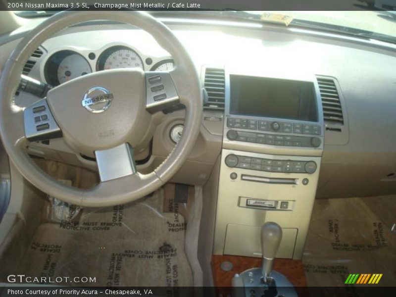 Champagne Mist Metallic / Cafe Latte 2004 Nissan Maxima 3.5 SL