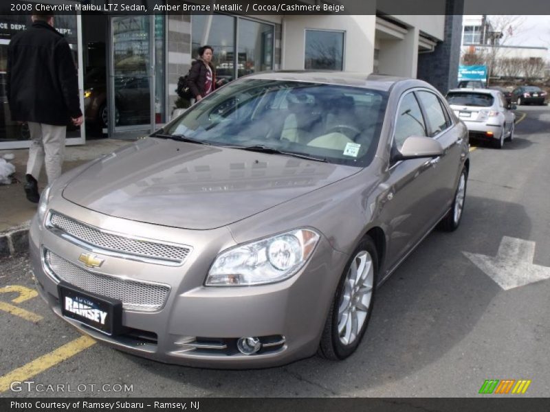 Amber Bronze Metallic / Cocoa/Cashmere Beige 2008 Chevrolet Malibu LTZ Sedan