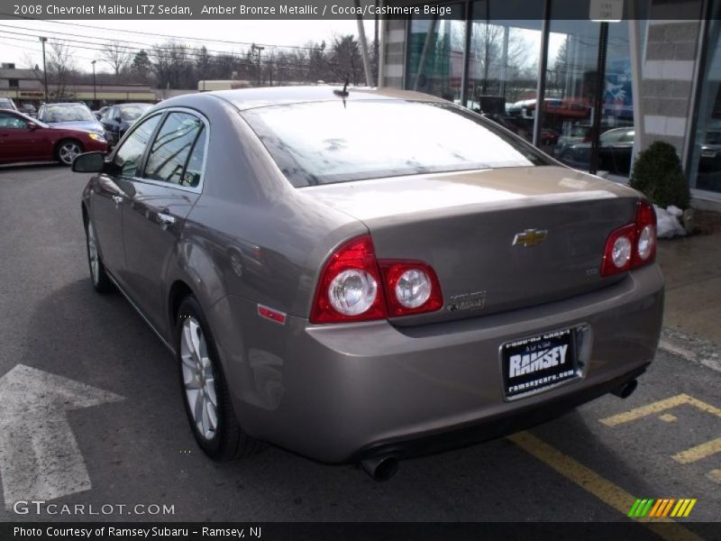 Amber Bronze Metallic / Cocoa/Cashmere Beige 2008 Chevrolet Malibu LTZ Sedan