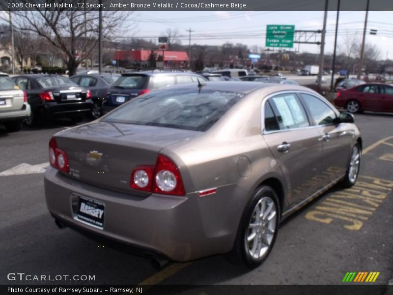 Amber Bronze Metallic / Cocoa/Cashmere Beige 2008 Chevrolet Malibu LTZ Sedan