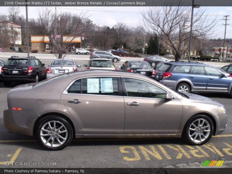 Amber Bronze Metallic / Cocoa/Cashmere Beige 2008 Chevrolet Malibu LTZ Sedan