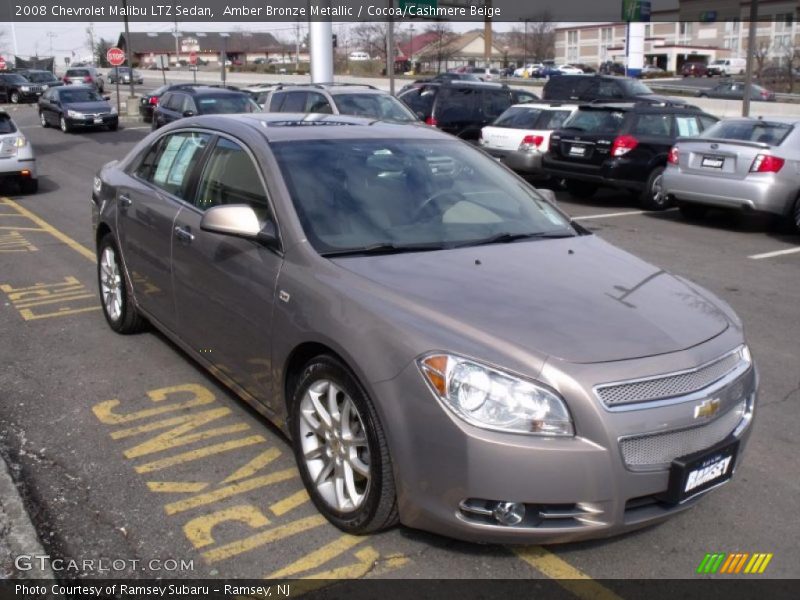 Amber Bronze Metallic / Cocoa/Cashmere Beige 2008 Chevrolet Malibu LTZ Sedan