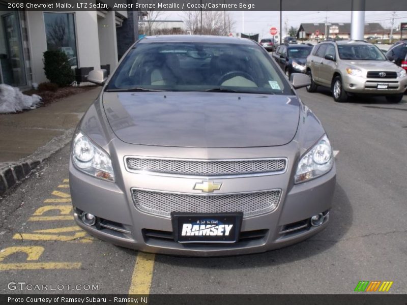 Amber Bronze Metallic / Cocoa/Cashmere Beige 2008 Chevrolet Malibu LTZ Sedan