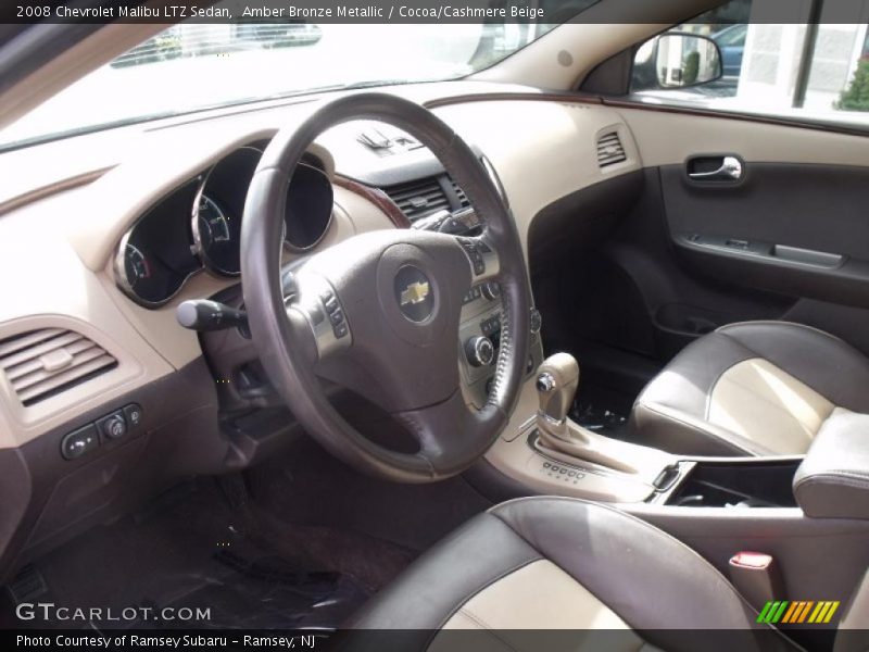 Amber Bronze Metallic / Cocoa/Cashmere Beige 2008 Chevrolet Malibu LTZ Sedan