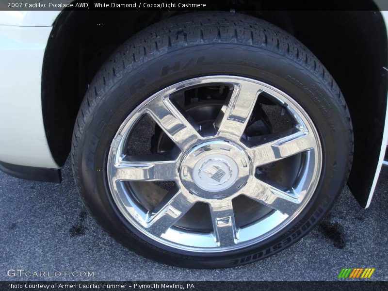 White Diamond / Cocoa/Light Cashmere 2007 Cadillac Escalade AWD