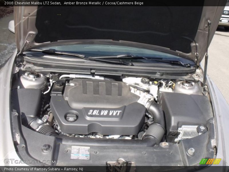 Amber Bronze Metallic / Cocoa/Cashmere Beige 2008 Chevrolet Malibu LTZ Sedan