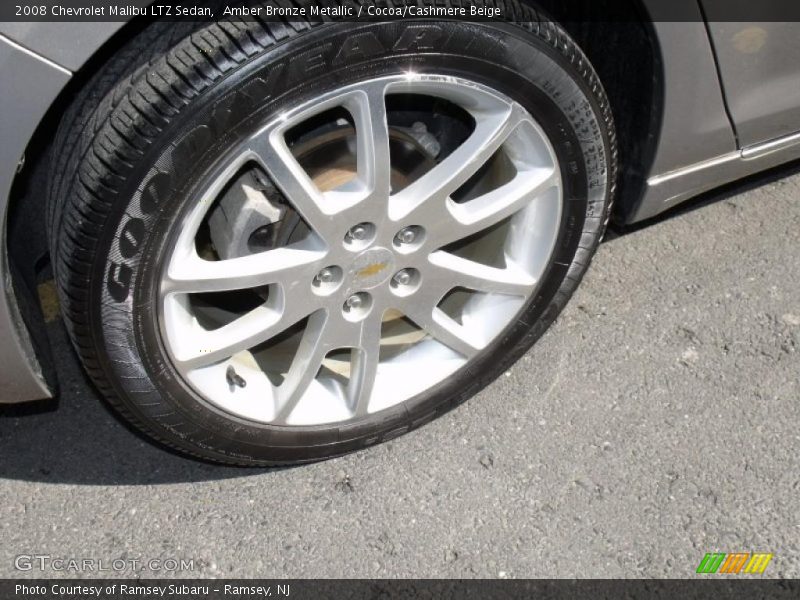 Amber Bronze Metallic / Cocoa/Cashmere Beige 2008 Chevrolet Malibu LTZ Sedan