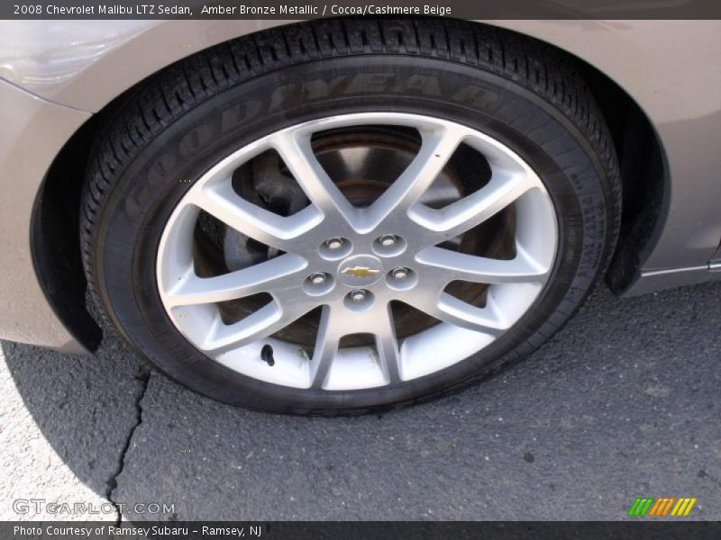Amber Bronze Metallic / Cocoa/Cashmere Beige 2008 Chevrolet Malibu LTZ Sedan