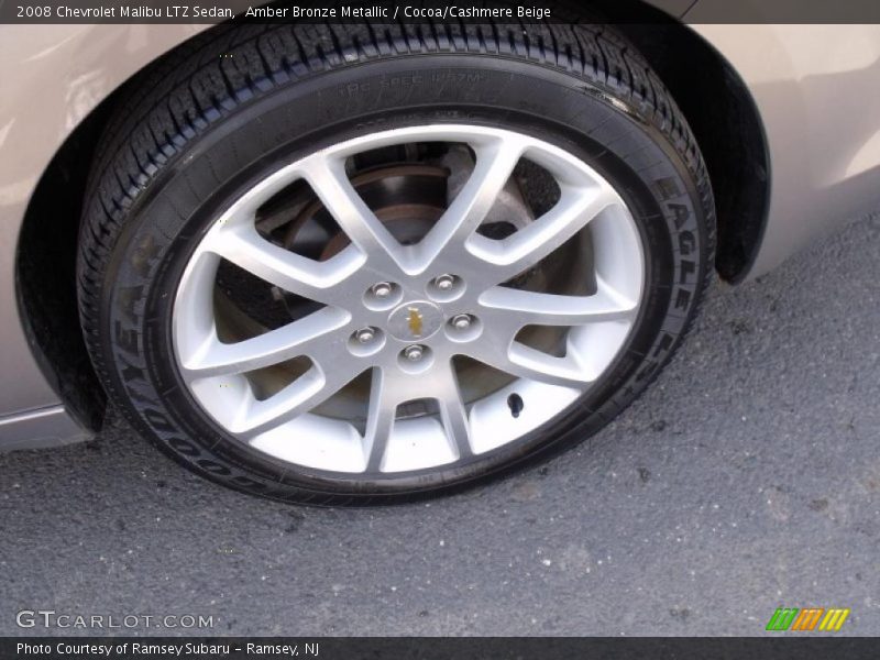 Amber Bronze Metallic / Cocoa/Cashmere Beige 2008 Chevrolet Malibu LTZ Sedan
