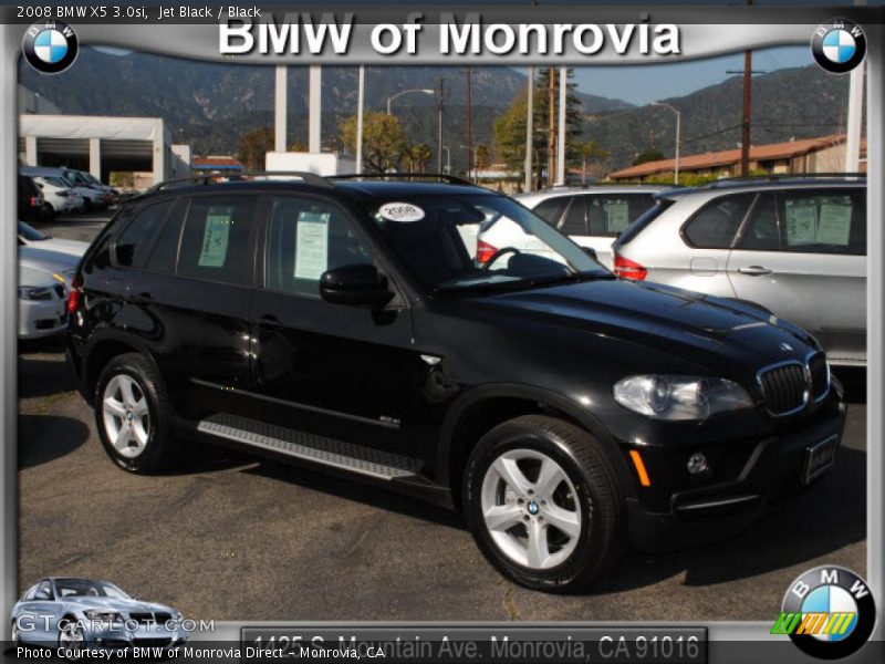 Jet Black / Black 2008 BMW X5 3.0si