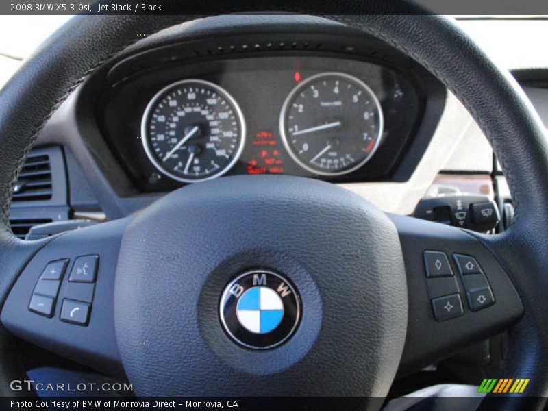 Jet Black / Black 2008 BMW X5 3.0si