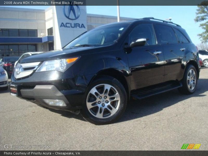 Formal Black / Ebony 2008 Acura MDX Technology