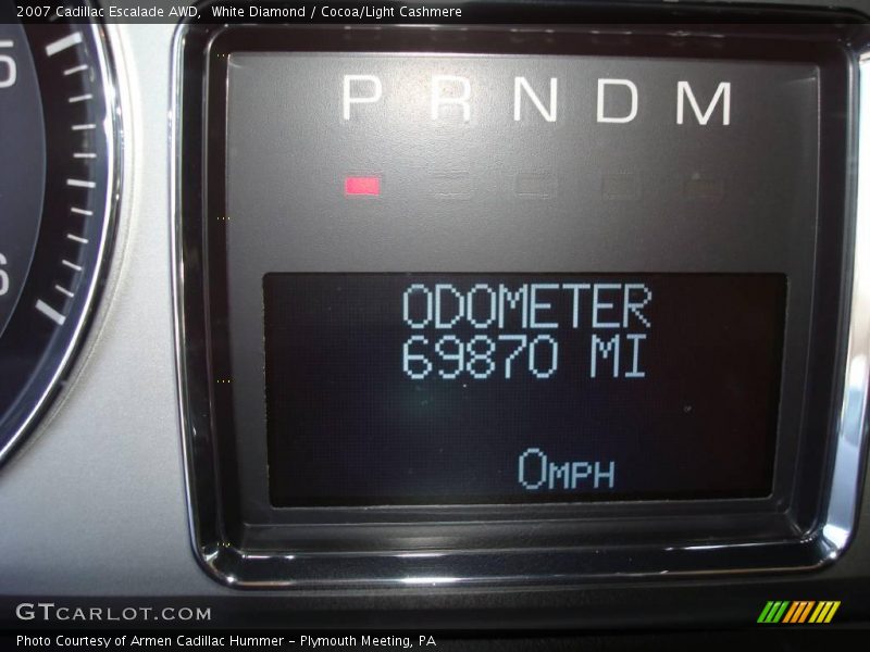 White Diamond / Cocoa/Light Cashmere 2007 Cadillac Escalade AWD