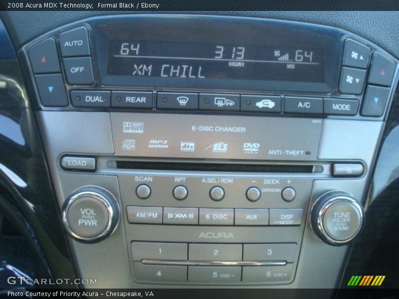 Formal Black / Ebony 2008 Acura MDX Technology