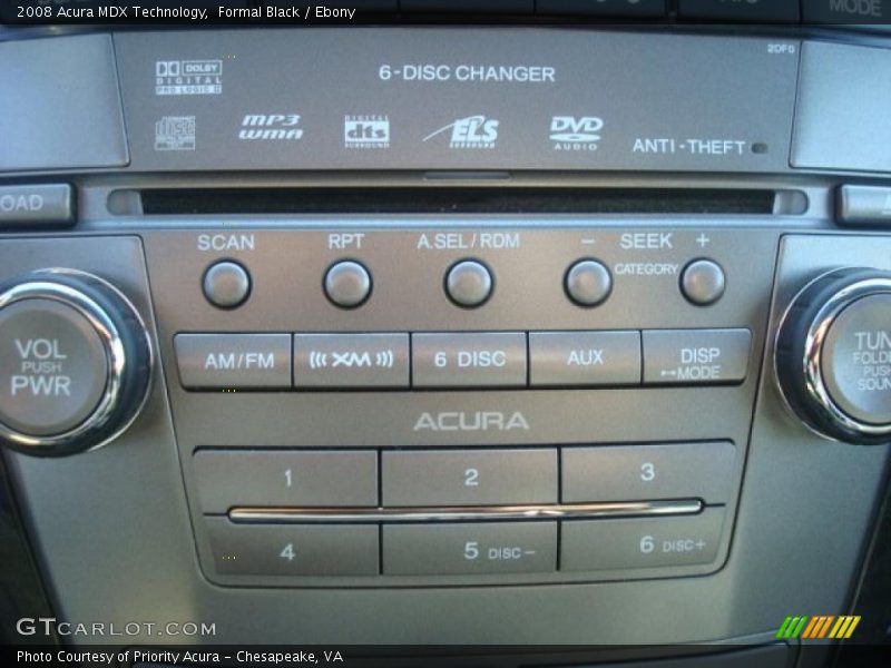Formal Black / Ebony 2008 Acura MDX Technology
