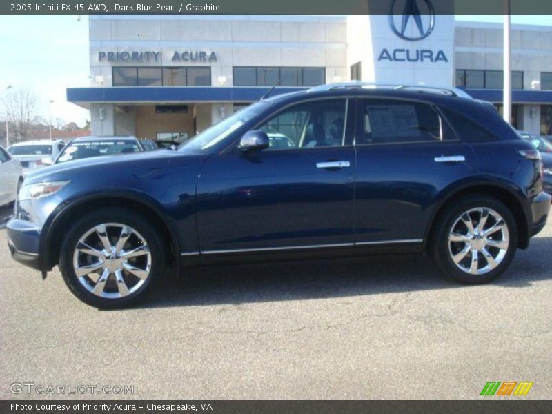 Dark Blue Pearl / Graphite 2005 Infiniti FX 45 AWD