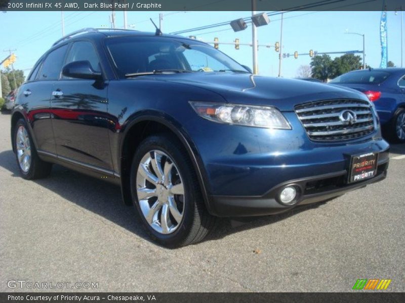 Dark Blue Pearl / Graphite 2005 Infiniti FX 45 AWD