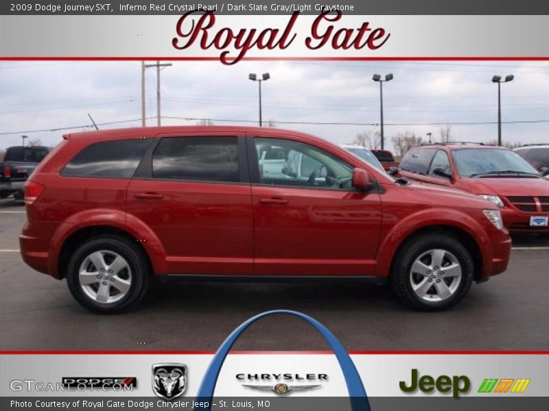 Inferno Red Crystal Pearl / Dark Slate Gray/Light Graystone 2009 Dodge Journey SXT