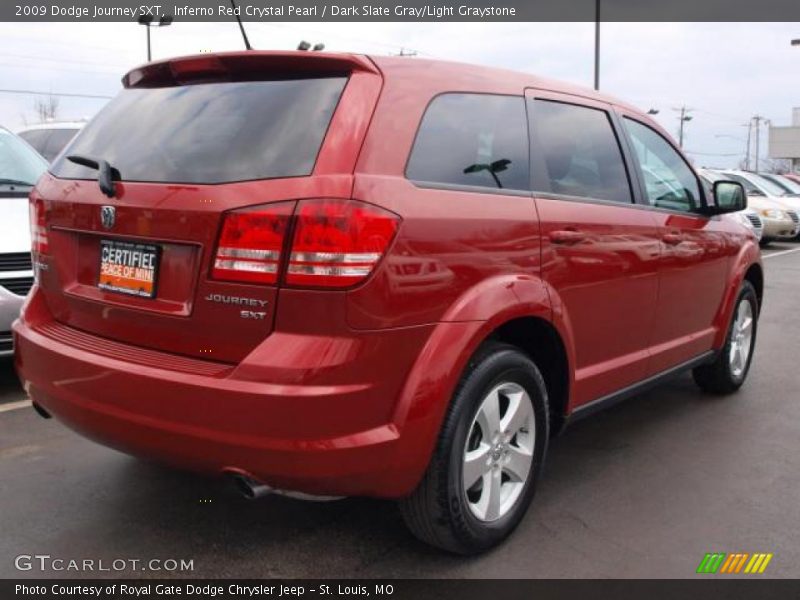 Inferno Red Crystal Pearl / Dark Slate Gray/Light Graystone 2009 Dodge Journey SXT