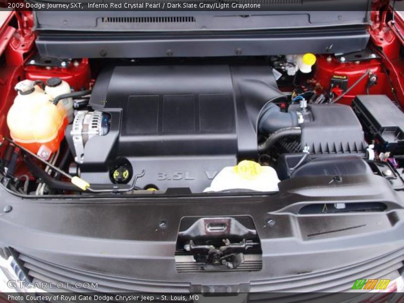 Inferno Red Crystal Pearl / Dark Slate Gray/Light Graystone 2009 Dodge Journey SXT