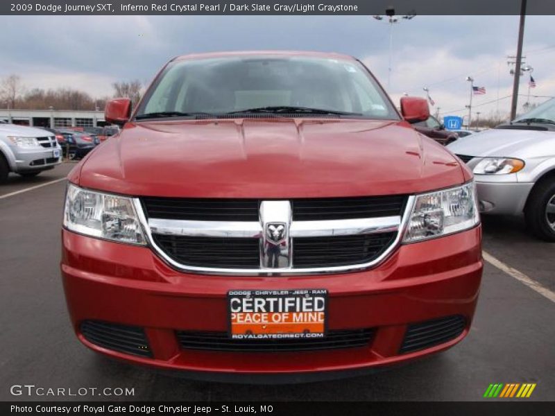 Inferno Red Crystal Pearl / Dark Slate Gray/Light Graystone 2009 Dodge Journey SXT