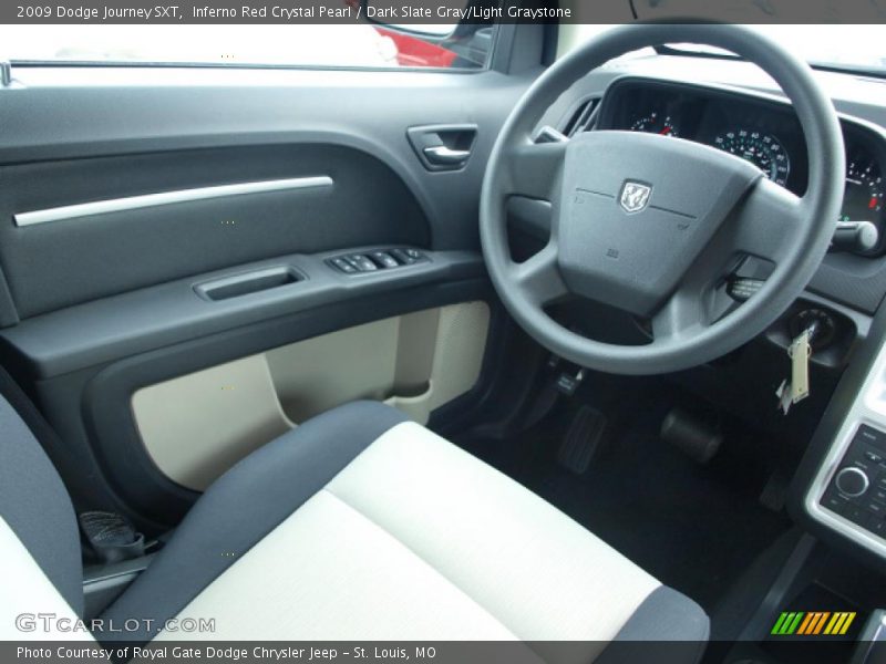 Inferno Red Crystal Pearl / Dark Slate Gray/Light Graystone 2009 Dodge Journey SXT